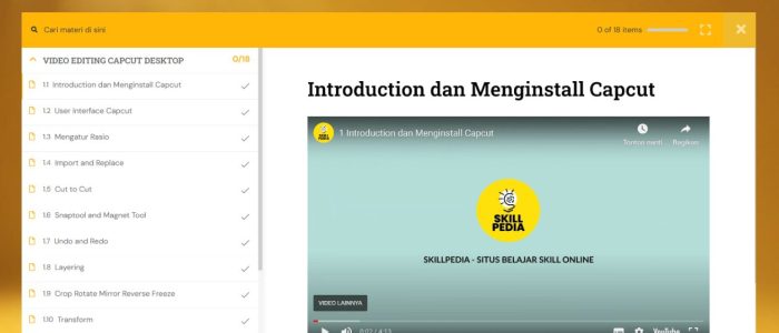 halaman belajar skillpedia