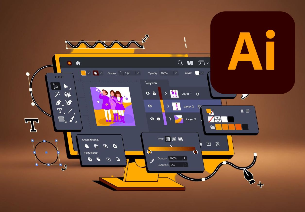 kelas adobe illustrator skillpedia